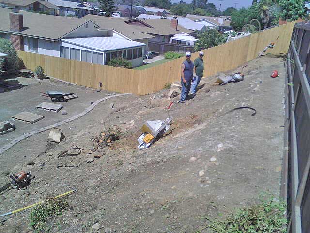 A job for our portable stump grinder